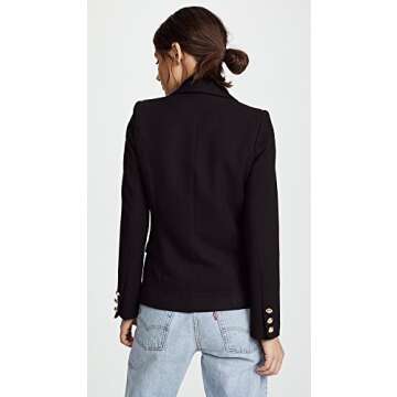 Lioness Womens Palermo Blazer Black Stylish Elegant Fashionable