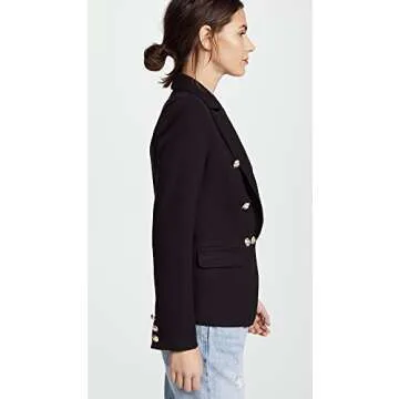 Lioness Womens Palermo Blazer Black Stylish Elegant Fashionable
