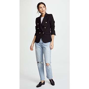 Lioness Womens Palermo Blazer Black Stylish Elegant Fashionable