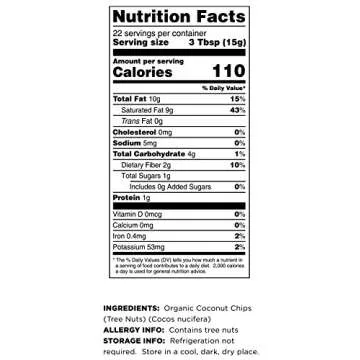 Terrasoul Superfoods Raw Coconut Chips (Organic), 12-ounce