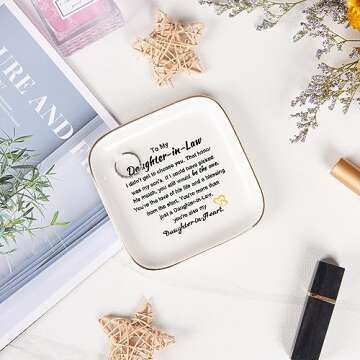 Piudee Daughter in Law Gifts - Unique Jewelry Dish for Special Occasions