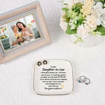 Piudee Daughter in Law Jewelry Dish Gift - Heartfelt & Elegant