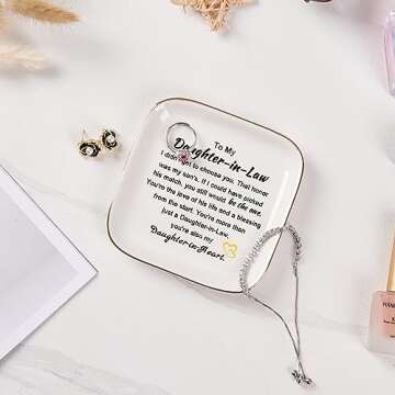Piudee Daughter in Law Jewelry Dish Gift - Heartfelt & Elegant