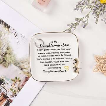 Piudee Daughter in Law Jewelry Dish Gift - Heartfelt & Elegant