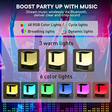 Multifunctional Night Light Speaker for Teens and Kids
