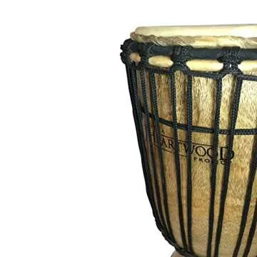 Hand-Carved Djembe Drum - Authentic African Instrument