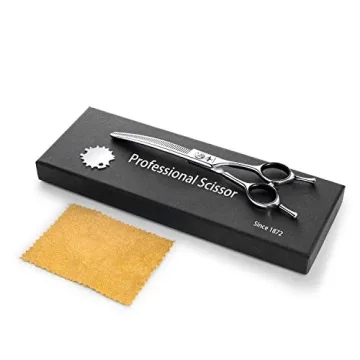 PURPLEBIRD Curved Dog Grooming Scissors for Efficient Trimming