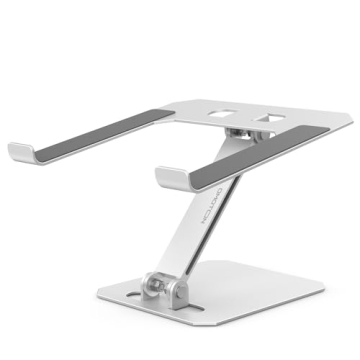 Ergonomic OMOTON Laptop Stand - Adjustable and Portable Riser