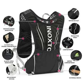 IX INOXTO Hydration Running Vest for Men Women 3L Pack
