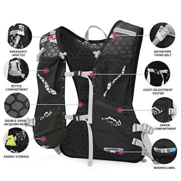 IX INOXTO Hydration Running Vest for Men Women 3L Pack