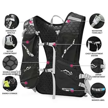 IX INOXTO Hydration Running Vest for Men Women 3L Pack