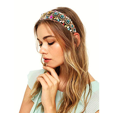 Glamorous Rhinestone Padded Headband for Elegant Looks