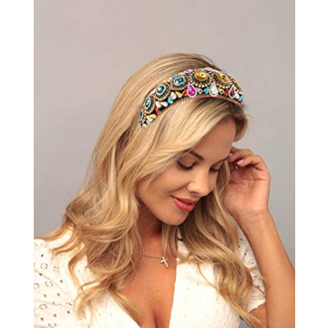Glamorous Rhinestone Padded Headband for Elegant Looks