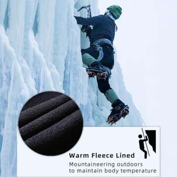 BenBoy Women's Outdoor Waterproof Windproof Fleece Slim Cargo Snow Ski Hiking Pants