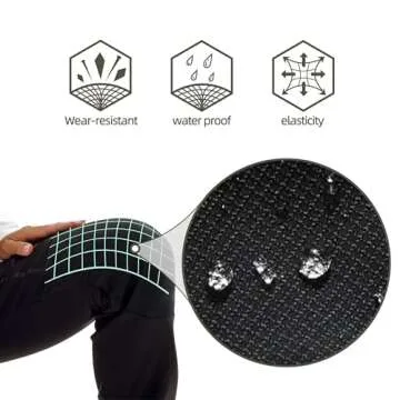 BenBoy Women's Outdoor Waterproof Windproof Fleece Slim Cargo Snow Ski Hiking Pants