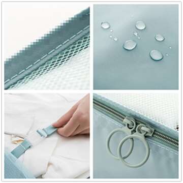 OEE 6 pcs Luggage Packing Organizers Packing Cubes Set for Travel