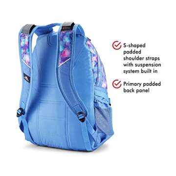 High Sierra Loop Backpack, Travel, or Work Bookbag with tablet sleeve, One Size, Shine Blue/Lapis