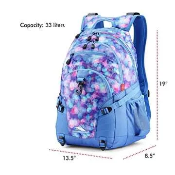 High Sierra Loop Backpack, Travel, or Work Bookbag with tablet sleeve, One Size, Shine Blue/Lapis