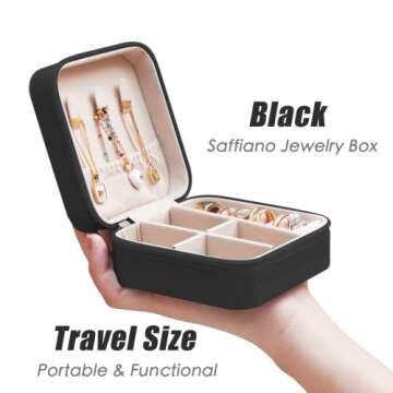 BeBeGee Travel Jewelry Case, Portable Mini Jewelry Travel Organizer, Small Jewelry Boxes for Women, ...