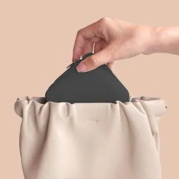 BeBeGee Travel Jewelry Case, Portable Mini Jewelry Travel Organizer, Small Jewelry Boxes for Women, Bridesmaid Gifts and Travel Essentials Accessories to Store Rings, Necklaces, Earrings(6 Pcs Black)