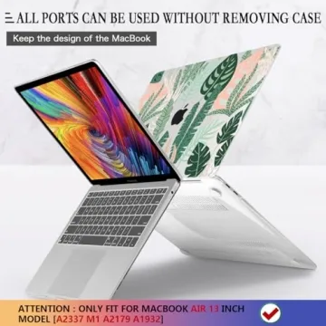 CISSOOK MacBook Air 13 Tropical Palm Leaves Hard Shell Case