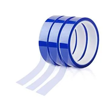 PYD Life 4 Rolls 0.8 Inch x 108 Ft Sublimation Blanks Thermal Heat High Temp Resistant Tape Up to 250 C(480 F) for Sublimation Tumblers Cups T-Shirts Printing