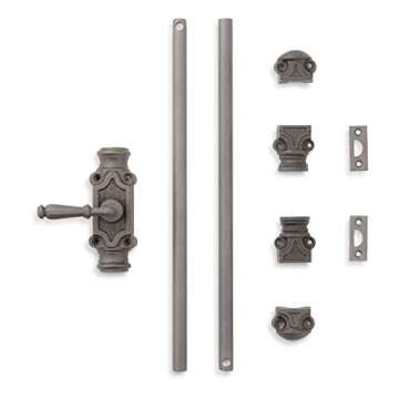 Signature Hardware 441227 Mini Lever 26-1/2 Inch Tall Iron Cremone Bolt Cabinet Latch