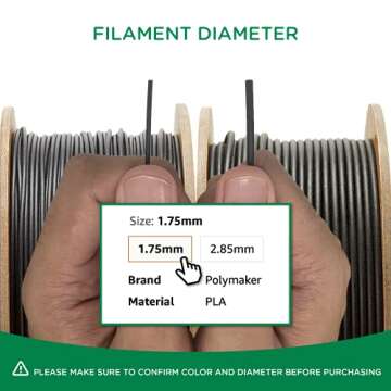 Polymaker Matte PLA Filament 1.75mm Bundle 2x1kg, Matte Gray PLA Filament Bundle - PolyTerra PLA 3D Printer Filament Bundle 2 Rolls PLA Filament Pack