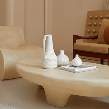 TENGSAN Ceramic Vase Set of 3 for Home Decor