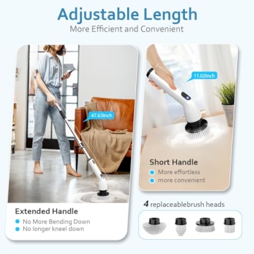 TUYU Electric Spin Scrubber for Effortless Cleaning