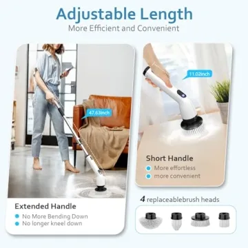 TUYU Electric Spin Scrubber for Effortless Cleaning