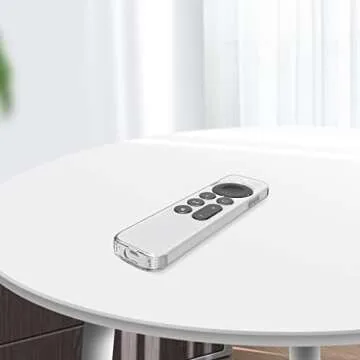 GEITOO Remote Case for Apple TV 4K Siri Remote - Clear Protective Cover