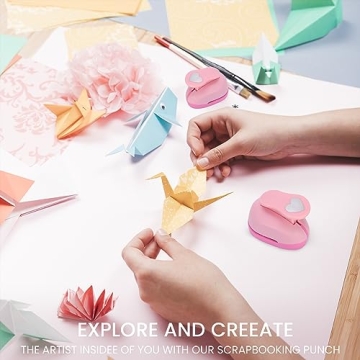 HAUSTGO Multi-Size Heart Punch Set for Creative Crafts