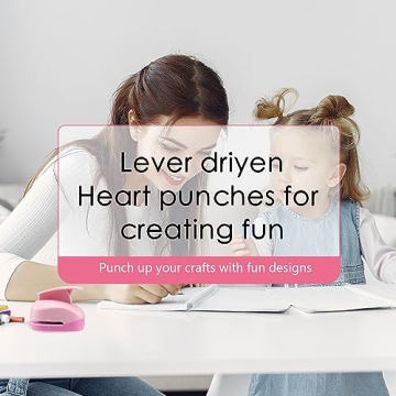 HAUSTGO Multi-Size Heart Punch Set for Creative Crafts