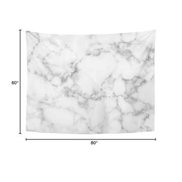 TOMPOP Tapestry Gray Black White Natural Marble Pattern Skin Wall Luxurious High Resolution Abstract Aged Home Decor Wall Hanging Living Room Bedroom Dorm 60x80 inches