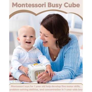 Zartores Montessori Toys for 1 Year Old, Busy Cube Toys for 1 Year Old Boy, 1 Year Old Boy Birthday ...