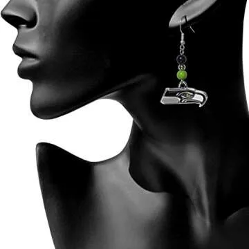 NFL Seattle Seahawks Women’s Dangle Earrings - Stylish Fan Jewelry