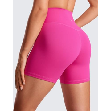 Comfortable CRZ YOGA Yoga Biker Shorts - Hibiscus Purple