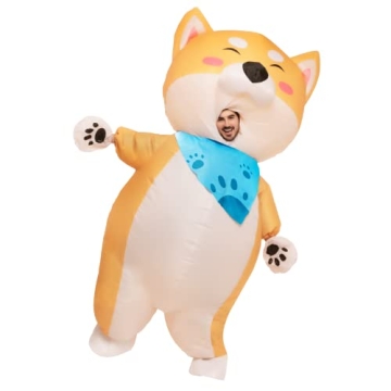 Spooktacular Creations Adult Inflatable Shiba Inu Costume - Perfect for Halloween Parties!