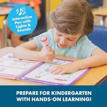 Educational Insights Hot Dots Let's Learn Kindergarten Reading - Learn Spelling & Reading Workbook w...