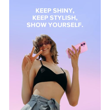 BERFY iPhone 16 Plus Glitter Case with Protectors