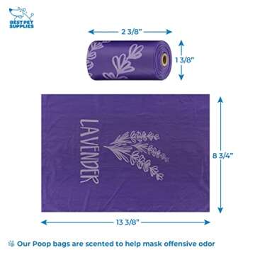 Best Dog Poop Bag Holder - Durable, Compact, Purple