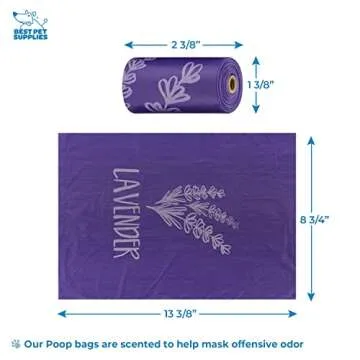 Best Dog Poop Bag Holder - Durable, Compact, Purple