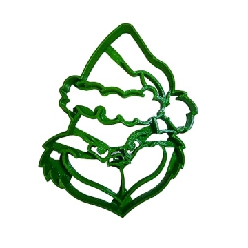 Grinchy Head Christmas Cookie Cutter for Festive Fun