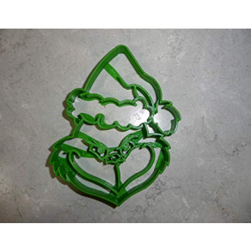 Grinchy Head Christmas Cookie Cutter for Festive Fun
