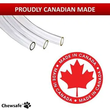 Chewsafe Cord Cover - Pet Chewing Deterrent - 10 Feet Long - Clear - 3/8 - 1/2 Wide | Discourages & Protects Pets That Chew Hazardous Wires