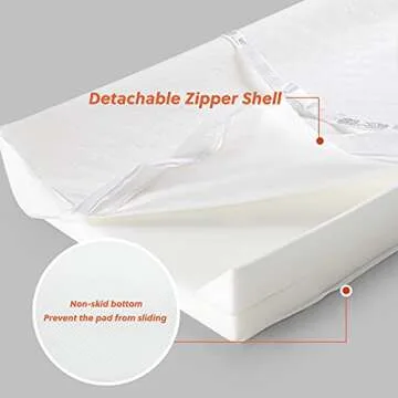 Bbpark Baby Diaper Changing Table Pad, Waterproof Changing Pad for Dresser Top with Liner