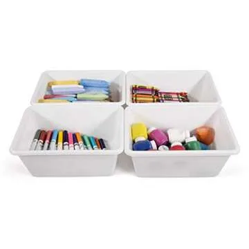 Durable Toy Storage Bins for Kids - Set of 4