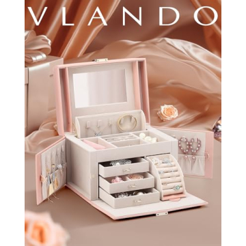 Stylish Vlando Jewelry Box Organizer for Women
