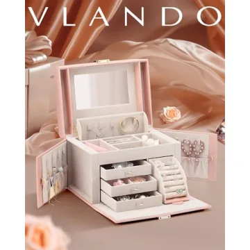 Stylish Vlando Jewelry Box Organizer for Women